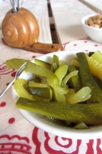 Pickles de courgette au curry