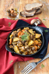 Champignons et légumes à la grecque