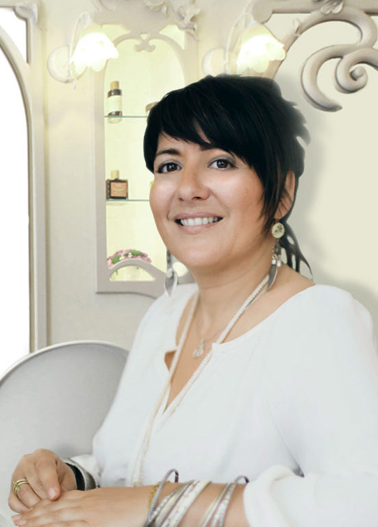 Nathalie, créatrice de ce salon de coiffure naturel et biologique