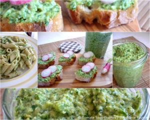 Pesto de fanes de radis du blog Tomate Sans Graines de Stéphanie Faustin