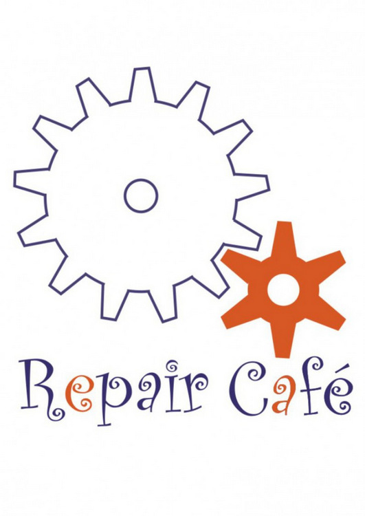 Logo du Repair Café représentant deux roues crantées