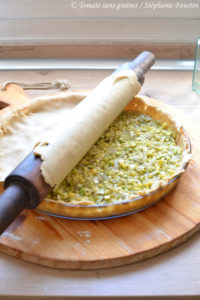 Tourte de courgette à la moutarde