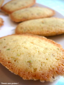 Financiers à la pistache et à la fleur d’oranger