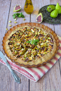 Tarte sucrée-salée aux figues et à la feta