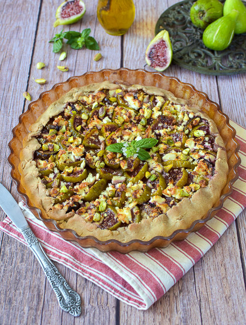 Tarte sucrée-salée aux figues et à la feta