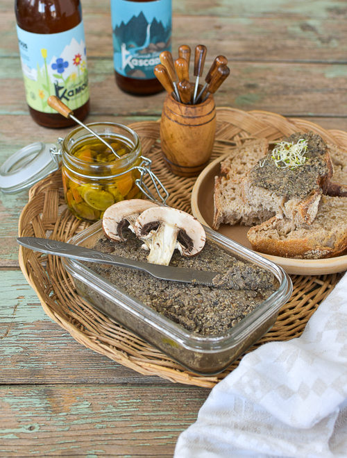 Terrine campagnarde fumée aux lentilles et champignons