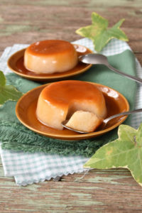 Flans au caramel végans