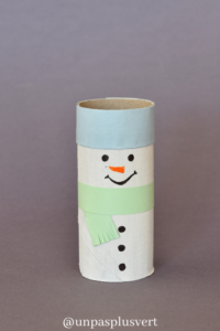 DIY : bonhomme de neige en rouleau de papier-toilette