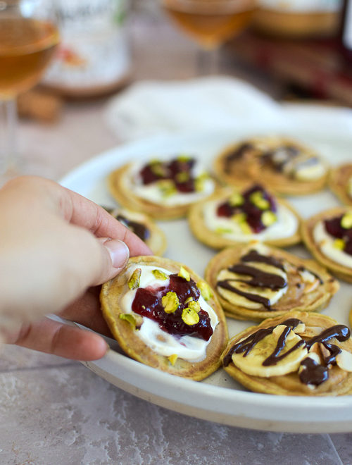 Duo de blinis sucrés gourmands