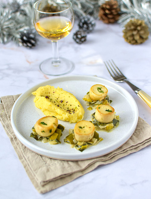 Pleurotes du panicaut façon Saint-Jacques