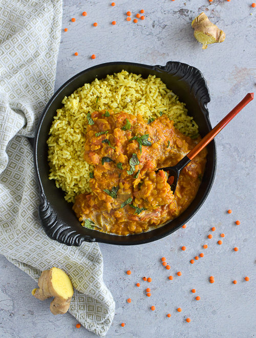 Dhal de lentilles corail