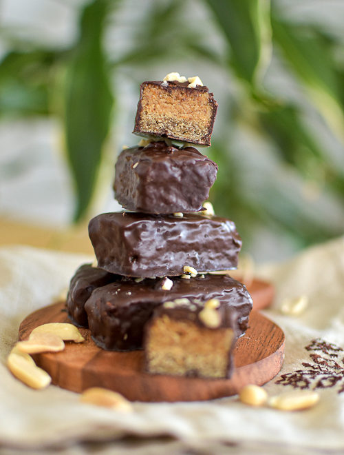 Petites barres façon Snickers-Twix version healthy
