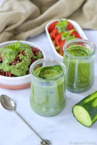 Gaspacho ou crème de pelures de concombre