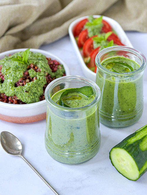Gaspacho ou crème de pelures de concombre